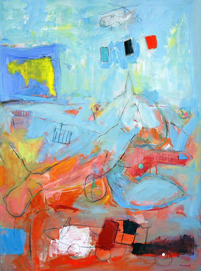 Tibidabo  92 x 73 cm (P 25)-S Modern Painting