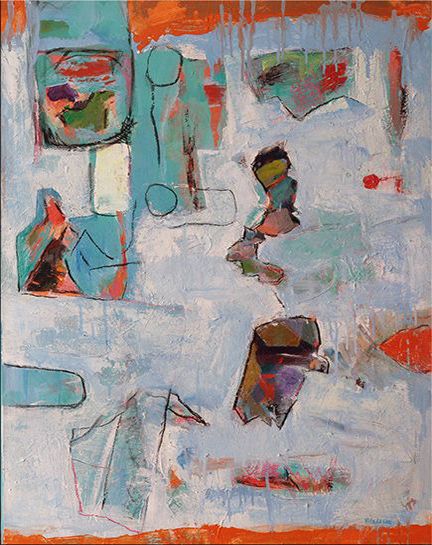 My grandson's room  92 x 73 cm (P 25)-S Modern Painting